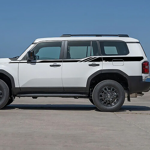 Toyota Land Cruiser zijdeuren Accent strepen stickers Vinyl Stickers afbeelding 2
