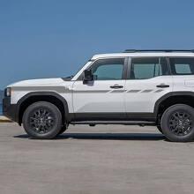 Zijdeuren Accent Geruite Strepen Decals Vinyl Stickers Grafisch Voor Toyota Land Cruiser 2