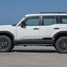 Toyota Land Cruiser zijdeuren Accent strepen stickers Vinyl Stickers grafisch 2 kleuren
 2