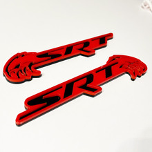 SRT Trackhawk 3D-badge zwart versus grijs spatbordbadges embleem 2
 6