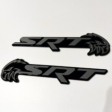 SRT Trackhawk 3D-badge zwart versus grijs spatbordbadges embleem 3
 6