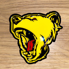 Bear Grizzly rode tong 3D Badge Fender achterklep badges embleem
 2