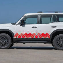Toyota Land Cruiser zijdeuren Ornament stijl stickers Vinyl Stickers afbeelding
 2