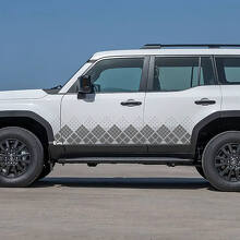 Toyota Land Cruiser zijdeuren Ornament stijl stickers Vinyl Stickers afbeelding
 3
