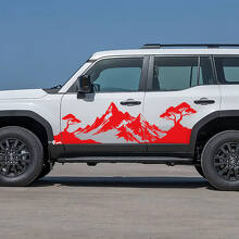 Toyota Land Cruiser zijdeuren Ornament stijl stickers Vinyl Stickers afbeelding
 3