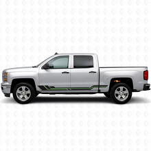 Parallel Accent Deur- & Rockerpanel Vinyl Strepen voor Chevrolet Silverado 1500 K2XX 2014-2019_4