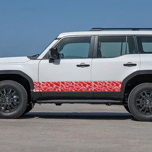 Toyota Land Cruiser Rocker Panel zijdeuren Splash Decals Vinyl Stickers afbeelding
 2