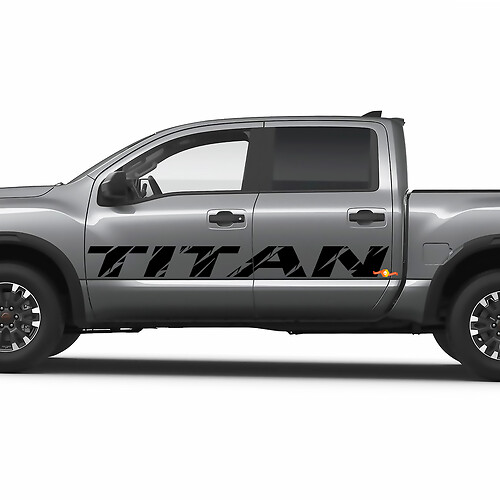 Nissan Titan zijdeuren paneel vinyl stickers stickers graphics
