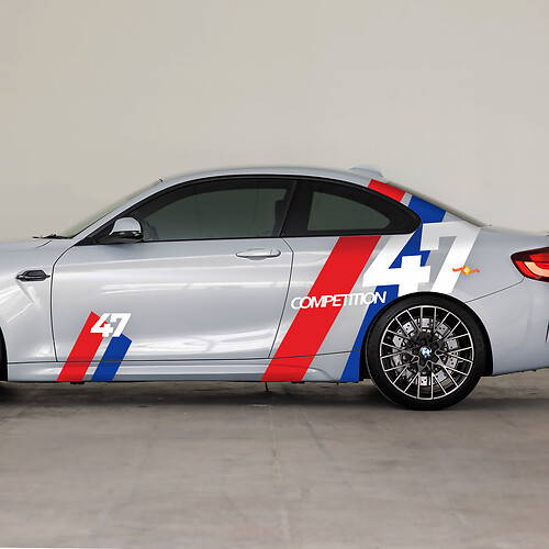 BMW M2 M Performance Style zijstickers vinylsticker
