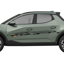 Rally zijdeuren vinylstickers sticker grafisch passend bij Hyundai Santa Cruz
 2