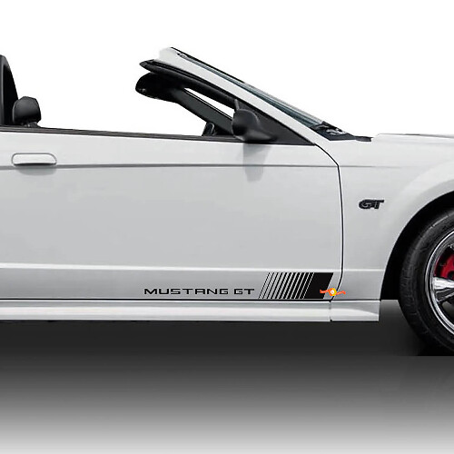 Ford Mustang GT kant rocker strepen vinyl stickers stickers graphics
