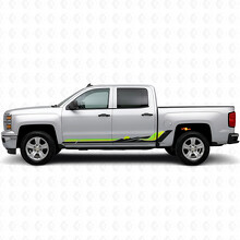 Retro Mountain Wave Deur- & Rockerpaneel Vinyl Strepen voor Chevrolet Silverado 1500 K2XX 2014-2019_3