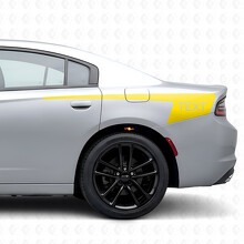 Hockeystijl Aangepaste Strepen Bedside Vinyl Decal Sticker voor Dodge Charger 2015-2026_5