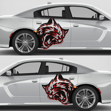 Wildcat zijvinylstickerset voor Dodge Challenger of Charger_3
