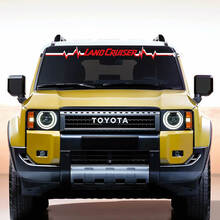 Toyota Land Cruiser voorruit hartpuls sticker vinyl stickers afbeelding
 2