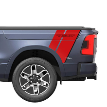 Dubbele Achterspatbord Strepen Vinyl Stickers voor Dodge Ram 1500 REV_2