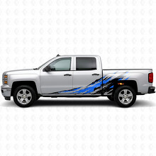 Verweerde Splash Deur & Zijwand Vinyl Strepen voor Chevrolet Silverado 1500 K2XX 2014-2019_3