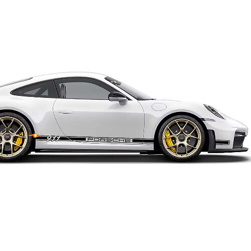 Porsche Lettering Zijdeur Strepen Decal Sticker 2 Voor Porsche 911