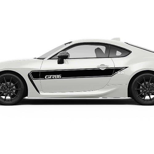 Toyota GR86 Deuren Zijaccenten Strepen Graphics Decals Stickers

