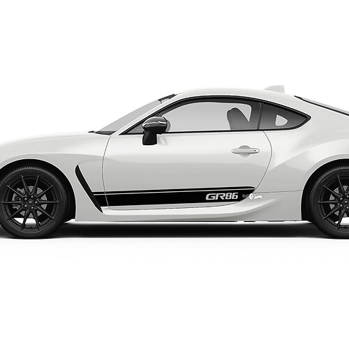 Toyota GR86 deuren zijkant accenten strepen grafische stickers stickers
