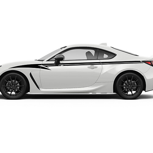 Toyota GR86 full body Zijaccenten Strepen Grafische stickers Stickers

