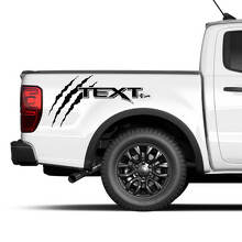 Klauwen en Aangepaste Tekst Nachtkastje Vinyl Decal Kit voor Musclecar truck power truck_2