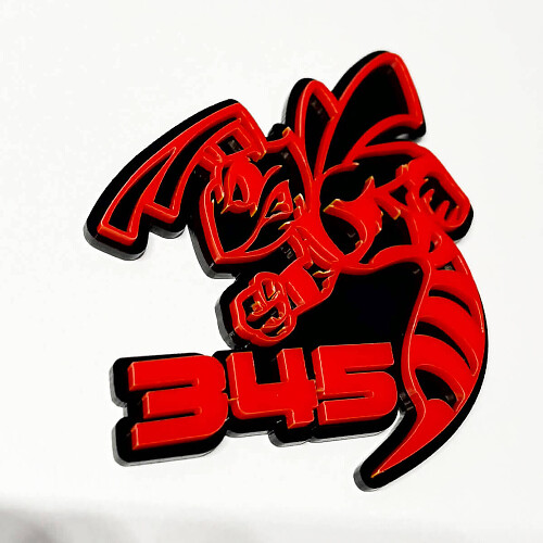 Hornet Bee 345 3D Badge - Custom Fender Grille Achterklep Badges Embleem voor auto's en vrachtwagens
