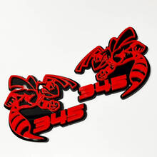 Hornet Bee 345 3D Badge - Custom Fender Grille Achterklep Badges Embleem voor auto's en vrachtwagens
 2
