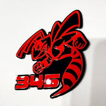 Hornet Bee 345 3D Badge - Custom Fender Grille Achterklep Badges Embleem voor auto's en vrachtwagens
 6