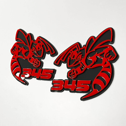 Hornet Bee 3D-badge - Aangepaste spatbordbadges embleem 4 voor auto's en vrachtwagens