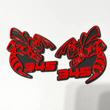 Hornet Bee 345 3D Badge - Custom Fender Grille Achterklep Badges Embleem voor auto's en vrachtwagens 2
 2
