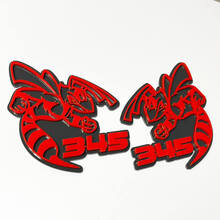 Hornet Bee 345 3D Badge - Custom Fender Grille Achterklep Badges Embleem voor auto's en vrachtwagens 2
 4