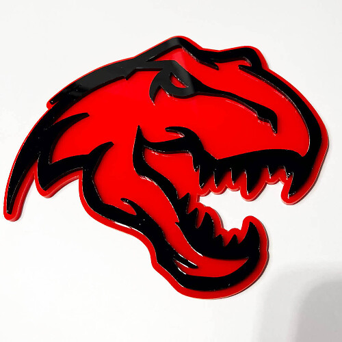 Dinosaur T -Rex TRX 3D Badge - aangepaste Fender Grille Tailgate Badges Emblem
