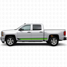 Vintage Band Deur- en Rockerpaneel Vinyl Strepen voor Chevrolet Silverado 1500 K2XX 2014-2019_3