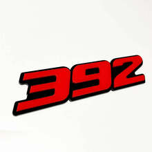 392 Raised 3D Red and Black — Embleem (spatbord, achterklep, grille)_2