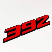 392 Raised 3D Red and Black — Embleem (spatbord, achterklep, grille)_3