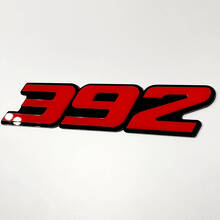 392 Raised 3D Red and Black — Embleem (spatbord, achterklep, grille)_5