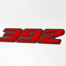 392 Raised 3D Red and Gray — Embleem (spatbord, achterklep, grille)_4