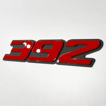 392 Raised 3D Red and Gray — Embleem (spatbord, achterklep, grille)_5