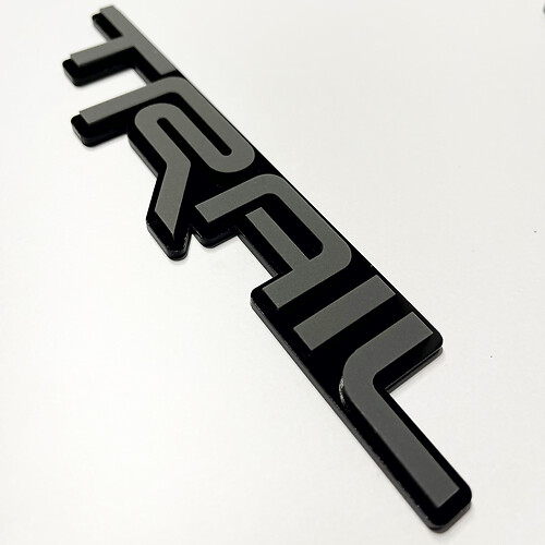 TRAIL 3D-badge – op maat gemaakt spatbord achterklep voorgrille badges embleem voor Toyota TRD
