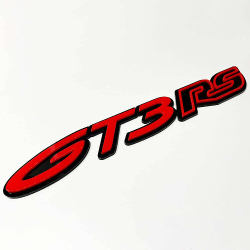 GT3 RS Stijl 3D-badge-embleem voor Porsche GT3 RS