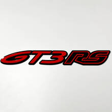 GT3 RS 3D-badge – Aangepast spatbord achterklep voorgrille badges embleem voor Porsche GT3
 5
