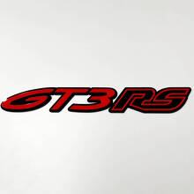 GT3 RS 3D-badge – aangepaste spatbord achterklep voorgrille-badges embleem voor Porsche GT3 RS 5