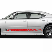 Aangepaste Stroboscoop Deurzijstrips Vinyl Decal Kit voor Dodge Charger_2