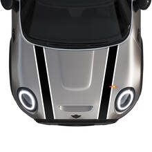 Mini John Cooper werkt AC Schnitzer Hood en Side Deuren Stripes Rally Sticker en Graphics Sticker
 2
