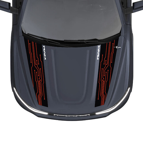 Zijdeuren strepen voor Dodge RAM 1500 REV vinyl stickers stickers graphics 2
