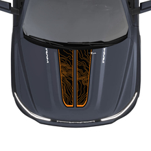 Hood Dual Stripes Topografische kaart voor Dodge RAM 1500 REV Vinyl Decals Stickers Graphics
 2