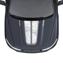 Hood Dual Stripes Topografische kaart voor Dodge RAM 1500 REV Vinyl Decals Stickers Graphics
 3