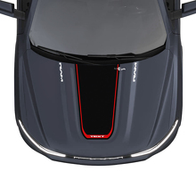 Blackout Custom Motorkapstreep Vinyl Decal voor Dodge Ram 1500 REV_2