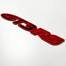 GT3 RS 3D-badge – Aangepast spatbord achterklep voorgrille badges embleem voor Porsche GT3 RS
 2